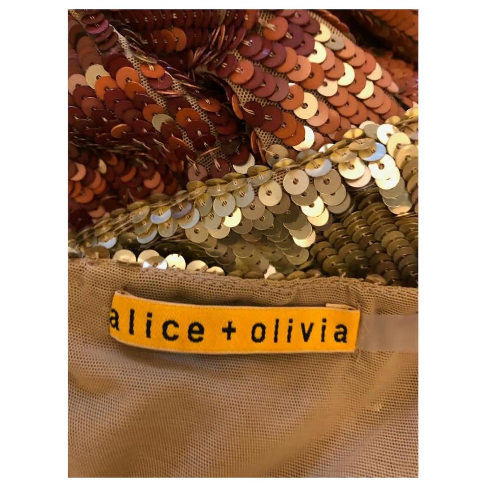 Alice + Olivia Bronze Dress