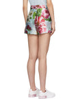 Rent for your upcoming holiday! Something Borrowed Dolce and Gabbana Blue Floral Shorts to rent, kledingverhuur