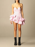  For Love & Lemons Mini Dress polka dot pink, date night dress