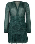 Something Borrowed Maje Green Glitter Dress to rent, kledingverhuur