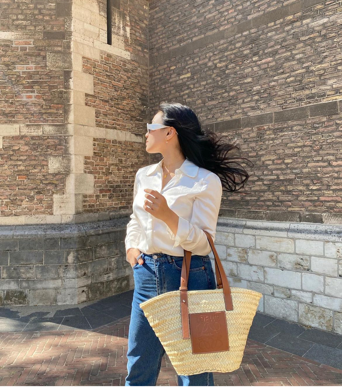 Loewe basket tote bag sale