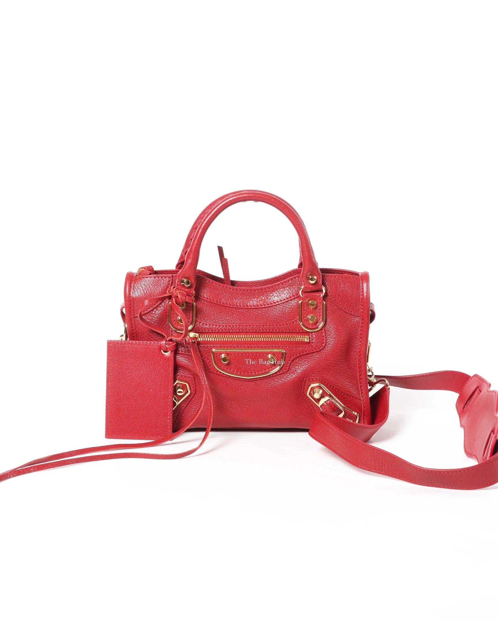 Balenciaga Red Mini Bag to rent, Valentine&#39;s day, Date night - designer tas huren Nederland, België.Location de vêtements de créateurs en Belgique