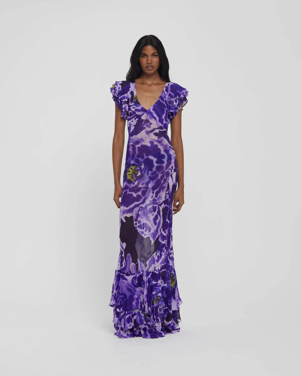 Lucille Print Ruffle Detail Dress Lucille Print Ruffle Detail Dress