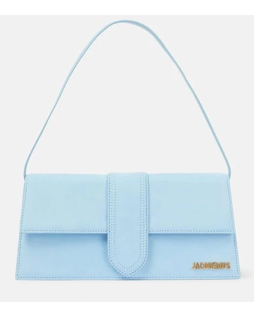 jacquemus blue Le Bambino Long Leather Shoulder Bag