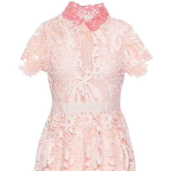 Something Borrowed Maje Regina Pink Dress to rent, kledingverhuur