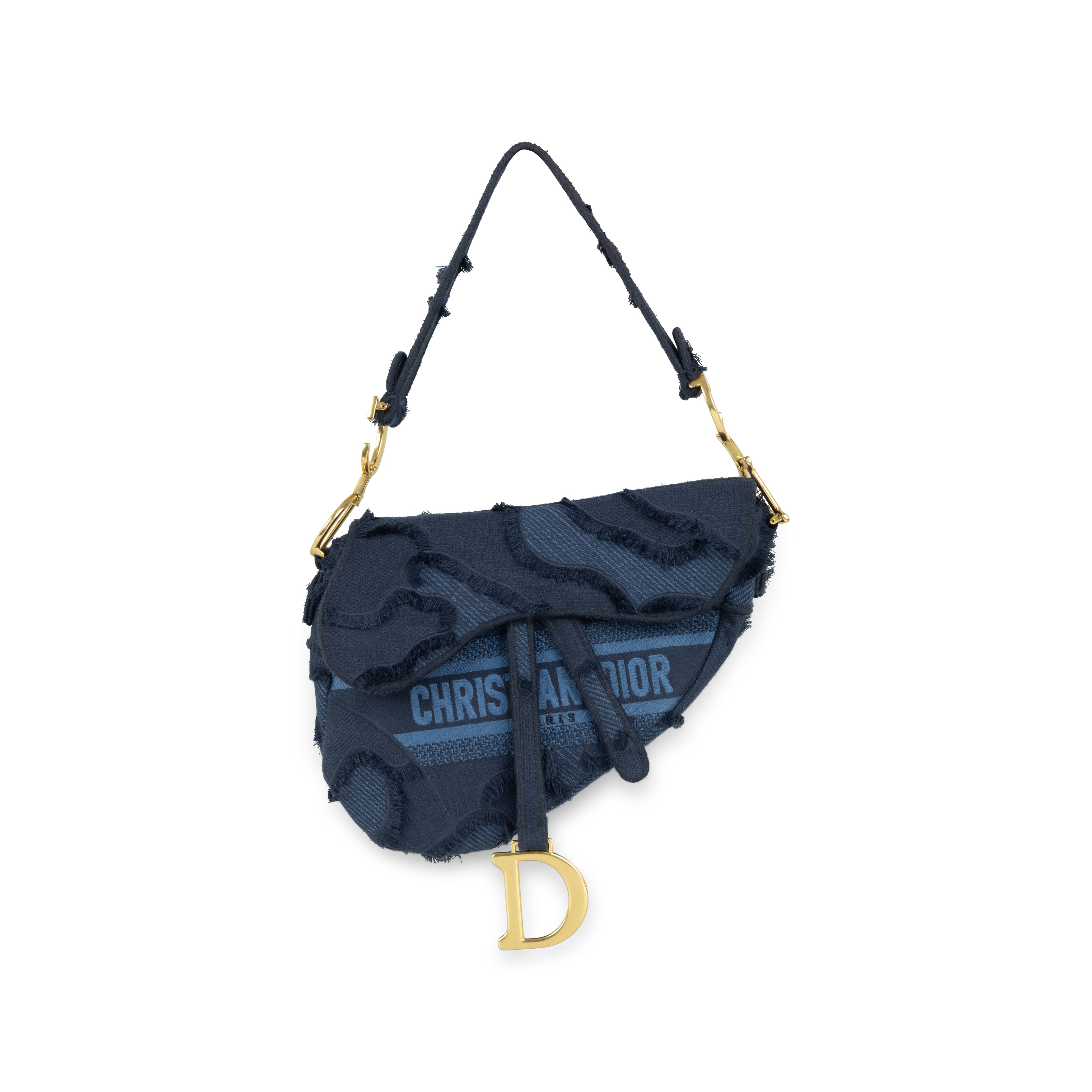 Something Borrowed Dior Bag Saddle Blue Patchwork to rent, kledingverhuur