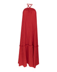 Something Borrowed Bambah Pleated Taftah Long Dress Red to rent - kledingverhuur Nederland, België